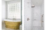 Luxurious master bathtub and walk-in shower